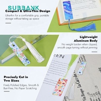 Marque-pages vierges en aluminium pour sublimation, transfert thermique, en vrac, réutilisables, avec trou, pour la création de marque-pages DIY avec pompons colorés