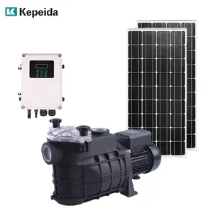 2hp 1500W Ac Dc Hybride Zonne-Energie Zwembad Waterpomp Systeem Met Zonnepanelen Voor Zwembad En Aquarium