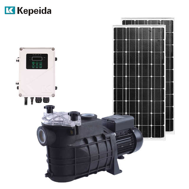 2HP 1500W AC DC Hybrid Solar Power Swimming Pool Water Pump System with ...