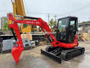 Mini-excavatrice d'occasion U35-6 de 3,5 tonnes avec moteur et lame de pompe, godet de 0,22 m, puissance de 20,9 kW, certifiée CE EPA - Product Image 5