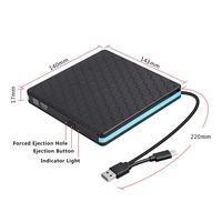 Graveur DVD externe Portable USB 3.0 et Port type-c, Compatible Linux, lecteur iMacDisc pour ordinateur Portable