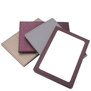 Specchio per Trucco Pieghevole di Lusso con Cornice in Pelle PU, Specchio Portatile per Esposizione <span class=keywords><strong>Gioielli</strong></span> e Bancone Negozio - Product Image 4