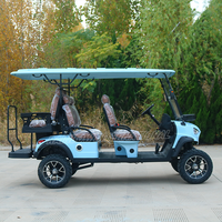 Buggy de golf utilitaire personnalisé, voiture de tourisme électrique, buggy utilitaire tout-terrain, voiturette de golf de chasse 4 + 2 places