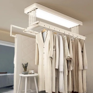 Séchoir à linge électrique intelligent à double rangée avec barre de séchage, pour balcon, levage entièrement automatique - Product Image 2