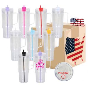 Vaso de Viaje Personalizado de 40 oz, Doble Pared, Antiderrames, Libre de BPA, con Pajita de Plástico, Tapa Reutilizable, Asa y Diseño de Dibujos Animados - Product Image 3