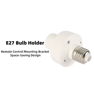 E27 Universal Screw-in 220V Waterproof RF433 Smart Wireless <strong>Lamp</strong> Holder with Dimming Remote <strong>Control</strong> PC Material Light <strong>Socket</strong> - Product Image 5