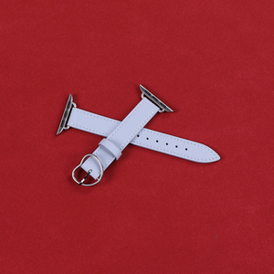 Bracelets intelligents portables pour <span class=keywords><strong>Apple</strong></span> <span class=keywords><strong>Watch</strong></span> <span class=keywords><strong>Ultra</strong></span> 3, sangle 42 46 <span class=keywords><strong>49</strong></span> <span class=keywords><strong>mm</strong></span>, couleur bleu clair, bracelet en cuir, accessoires - Product Image 1