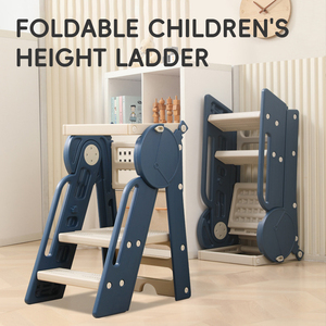 SUNNUO 2025 nouvelle cuisine salle de bain enfants échelle de marche <span class=keywords><strong>pliable</strong></span> hauteur réglable sûr et Stable bébé tour d'apprentissage - Product Image 2