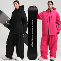Veste de ski unisexe sur mesure, grande taille, coupe-vent, imperméable, à capuche, zippée, pour la montagne, style baggy, qualité supérieure, sport et plein air, vente en gros
