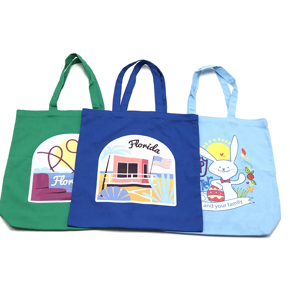 High Quality Promotional Tote Bag Cotton Canvas Beach Bags Custom Made Bag for Giveaway Gifts