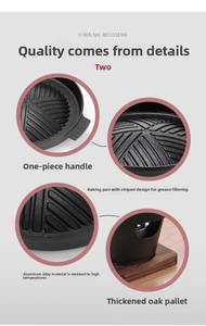 <span class=keywords><strong>Barbecue</strong></span> au charbon de bois portable <span class=keywords><strong>Zibo</strong></span>, style japonais moderne et minimaliste, pour une personne, antiadhésif, mini-plaque de cuisson extérieure - Product Image 3