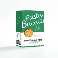 Emballage de pâtes sèches durables conçu sur mesure, boîte en papier kraft avec fond auto-verrouillable, fenêtre découpée, laminage mat pour les nouilles Bucatini