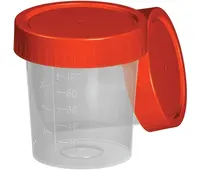 disposable 25ml plastic urine specimen container pp polypropylene