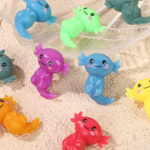 Jouets Squishy Axolotl Multicolores en TPR Souple, Jouets Anti-Stress à Presser, Jouets Sensoriels Animaux Mignons pour Enfants et Adultes, Cadeaux de Fête - Product Image 5