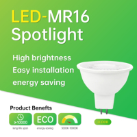 Foco LED GU10 MR16 de Alto CRI 3000-10000K, Luz Empotrada Antideslumbrante para Hogar y Oficina (Opciones de 2W-10W)