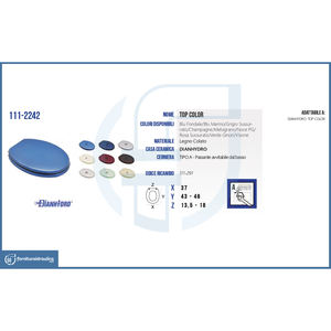 Siège de toilette universel haut de gamme avec design fond marin bleu, fonction télécommande, fabriqué en matériaux plastiques uréa UF - Product Image 2