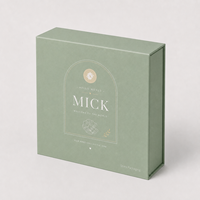Boîte cadeau personnalisée rigide de style livre avec fermeture magnétique et compartiments pour boîte à souvenirs de bébé, boîte à souvenirs de bébé