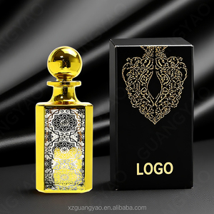 Nouveau Original arabe vide carré luxe bouteille de parfum en verre <span class=keywords><strong>500ml</strong></span> grand affichage bouteilles de parfum bouchon en or avec gravure Uv - Product Image 4
