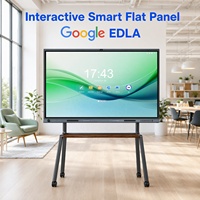 Papan Tulis Interaktif Pintar 65/75/86/98 Inci Panel LED 4K Layar All-in-One 50-Touch Kamera 96MP Sistem Operasi Android/Windows untuk Konferensi