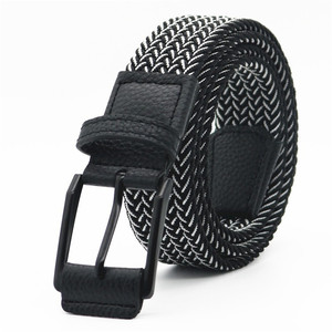 LQbeltファッション生地ベルト弾性ベルト織りメンズベルト女性用卸売在庫工場 - Product Image 6