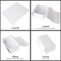 Boîtes cadeaux rigides magnétiques noires peu profondes avec gaufrage, revêtement UV, estampage, finition laquée, matériaux recyclés, doublure en éponge, logo personnalisé