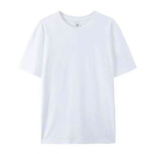 Wholesale 180G Cotton Men's <b>T</b>-shirt Short Sleeve Loose Fit Plus Size Solid <b>T</b> Shirts - Product Image 1