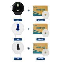 Distributeur de papier toilette mural grande capacité pour toilettes publiques et cuisines, design moderne et écologique, usage commercial