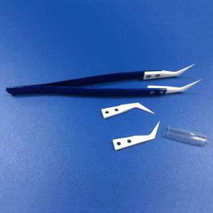Résistant À La Chaleur en céramique Brucelles En Acier Inoxydable Durable Non Conducteur Coude En Céramique <span class=keywords><strong>Pince</strong></span> - Product Image 3