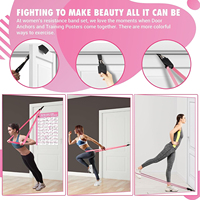 Bandas circulares de Fitness para mujer con logotipo personalizado, juego de bandas de resistencia al estiramiento para ejercicio, banda de asistencia para entrenamiento