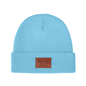 <span class=keywords><strong>Bonnet</strong></span> d'hiver épais et chaud pour <span class=keywords><strong>homme</strong></span>, couleur unie, de luxe, de marque OEM, avec patch Leatch - Product Image 6