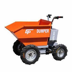 CP Manufacturing Machinery Atv Transport Micro Electric <strong>Power</strong> Rubber Solid 4 <strong>Wheels</strong> <strong>Barrow</strong> Trolley Mini Battery Dumper 300kg - Product Image 5