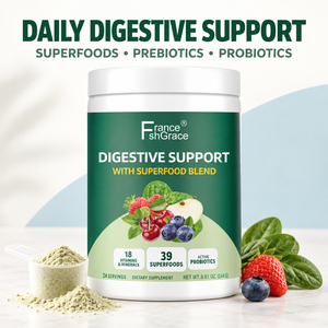 Complément alimentaire en gros Shecome pour le soutien digestif, mélange vert avec probiotiques en poudre pour le soutien digestif - Product Image 4