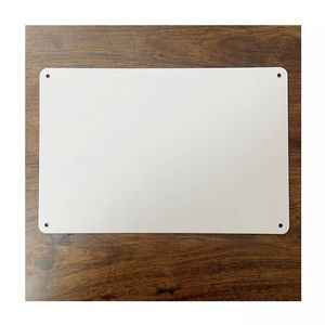 WHITE DYE SUBLIMATION 12" X 9" WHOLESALE <strong>NOVELTY</strong> METAL LARGE PARKING <strong>SIGN</strong> - Product Image 3