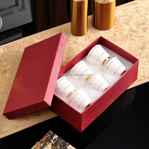 Hot Sale European Luxury gold-rimmed Circle Porcelain <b>Tea</b> Cup & Saucer <b>Set</b> for <b>gift</b> - Product Image 4