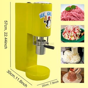 Yourtime Spaghetti Press Machine à crème glacée nouvelle usine de Chine directe Italie Spaghetti Gelato crème glacée au lait dur crème glacée - Product Image 3