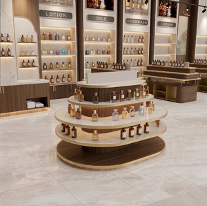 Luxury Perfume Shop Design Modern Beauty Cosmetic Shop Stand Custom Perfume Display Counter - Product Image 3