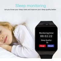 Montre connectée à écran tactile numérique DZ09, bracelet avec caméra, montre connectée Bluetooth, montre téléphone avec caméra et carte SIM