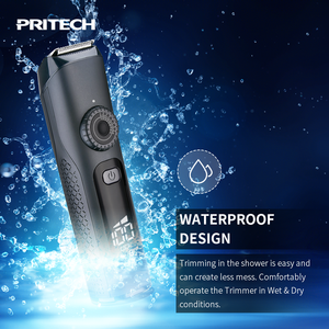 Cortapelos eléctrico recargable para hombre, cortapelos eléctrico inalámbrico LED, resistente al agua, 16 ajustes ajustables - Product Image 6