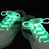 Lacets lumineux à la mode baskets plates lacets de chaussures en toile brillent dans la nuit noire lacet Fluorescent multicolore