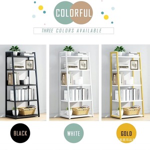 Ladder <b>Shelf</b> White 5 Tier Storage Rack Multifunctional Living Room <b>Bedroom</b> Display Unit Standing Type Office Organizer - Product Image 2