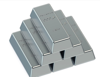 Lingot de Palladium en Métal Argenté Haute Pureté, Prix de Gros Compétitif, Échantillon Gratuit