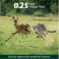 Caméra de surveillance de la faune en extérieur avec détection de mouvement, connexion sans fil 4K 48M, contrôle par application WiFi, portée IR 20m/85ft, télécommande