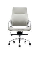 Chaise de bureau de direction personnalisée Via E831 en cuir PU, dossier haut, pivotante et inclinable, avec base en nylon de luxe et garantie de 3 ans