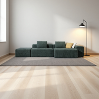 Canapé en tissu compressé moderne, doux et confortable, canapé compressé le mieux noté pour les petits appartements pour les locataires
