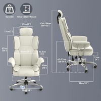 Chaise de bureau confortable pour l'e-sport, design ergonomique pivotant pour une utilisation prolongée, idéale pour les diffusions en direct, l'organisation de conférences, l'utilisation informatique et la maison.
