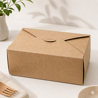 Offre Spéciale : Boîtes d'emballage alimentaire personnalisées en papier kraft, qualité supérieure, pour plats à emporter, livraison rapide, jetables, directement de l'usine
