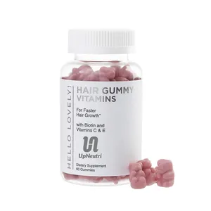 Suplemento de gummies de colágeno para el cabello, niales de piel con biotina 5000 mcg con vitamina C E, etiqueta privada OEM