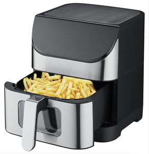 Friteuse à air populaire domestique en acier inoxydable 6,5 L, sans huile, saine, avec revêtement antiadhésif - Product Image 2