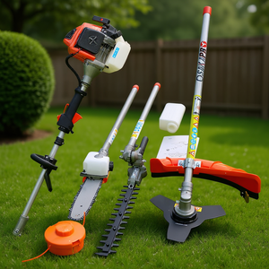 Sistema de Herramientas de Jardín 4 en 1 OSDKJPB de 63 cc y 2 Tiempos, con Motor de Gasolina, Podadora de Árboles, Cortasetos y Recortadora de Césped - Product Image 2