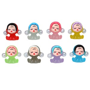 Lanshuo Figura en Miniatura de Resina 3D Sentada, Perla SP, Llavero, Accesorio para Funda de Teléfono, Para Niños, Juego de Imitación - Product Image 5